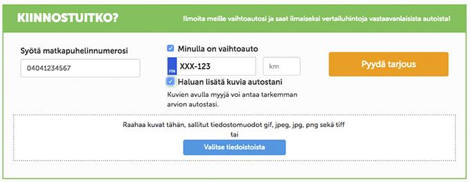 Näin lisäät oman autosi kuvat yhteydenottoon