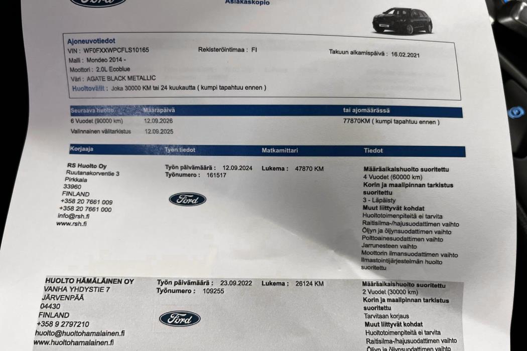 FORD MONDEO 2021