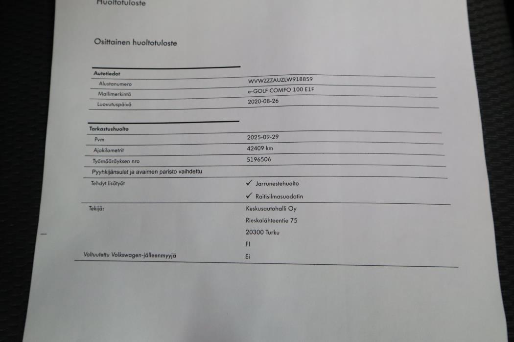 VOLKSWAGEN Golf 2020