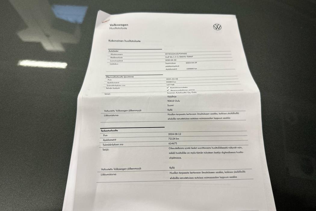 VOLKSWAGEN Golf 2020