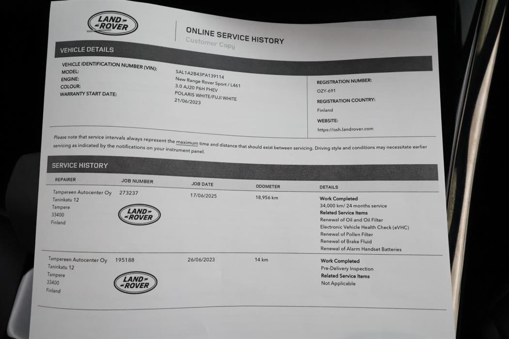 LAND ROVER Range Rover Sport 2025