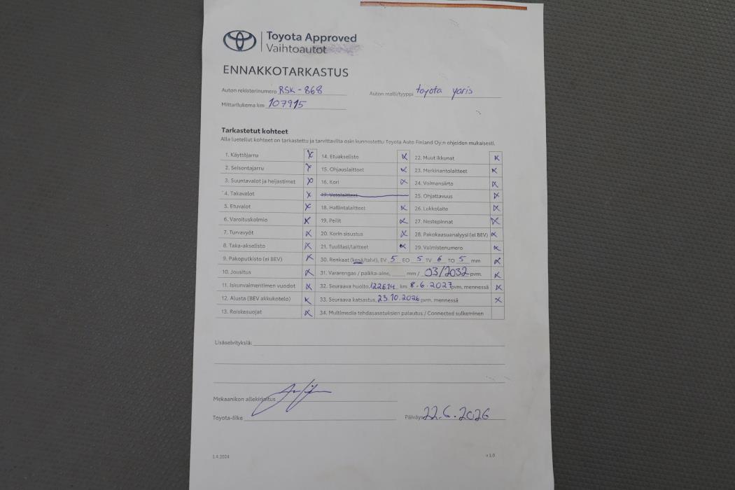 TOYOTA YARIS 2016