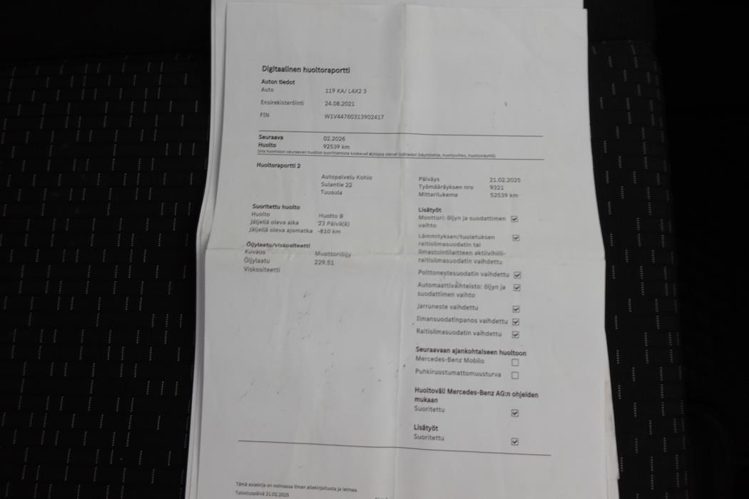 MERCEDES-BENZ Vito 2021