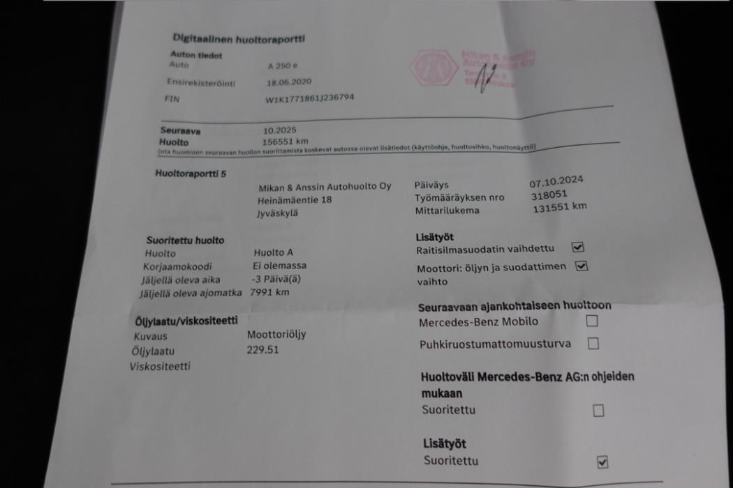 MERCEDES-BENZ A 2020