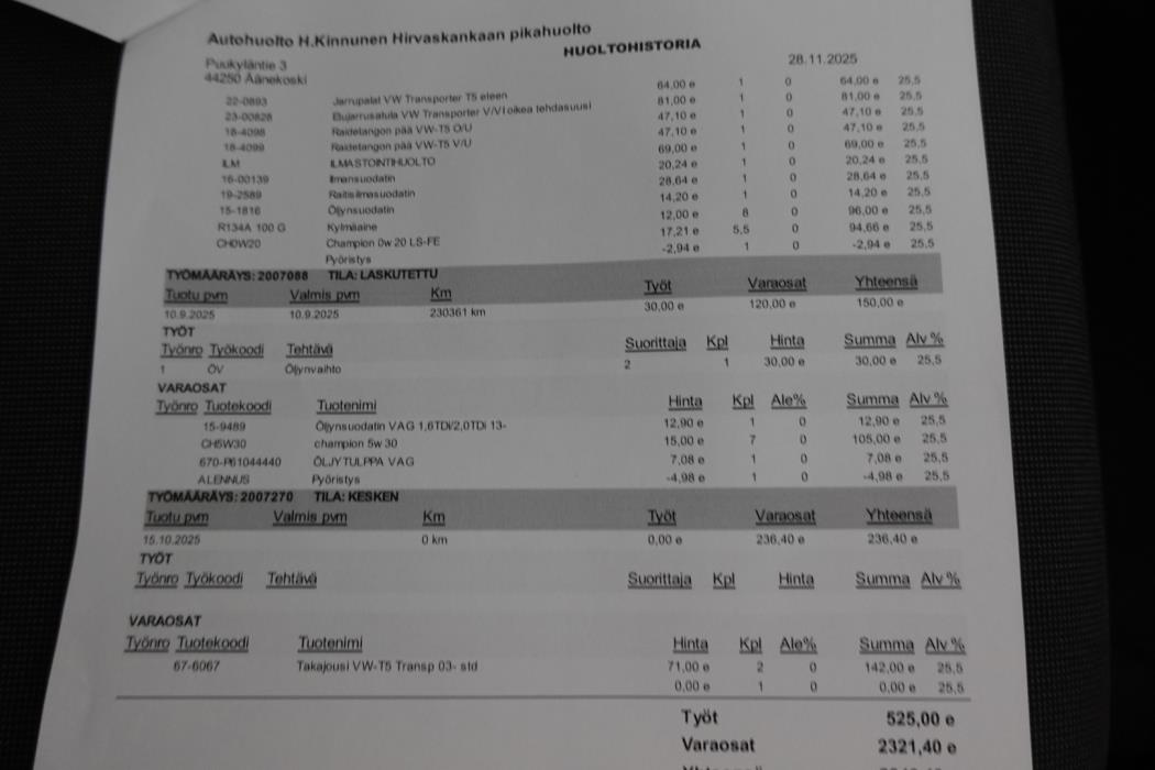 VOLKSWAGEN Transporter 2018