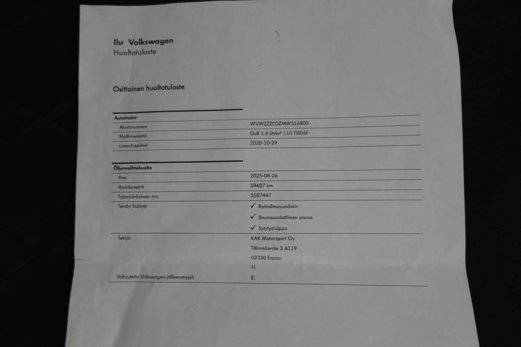 VOLKSWAGEN Golf 2020