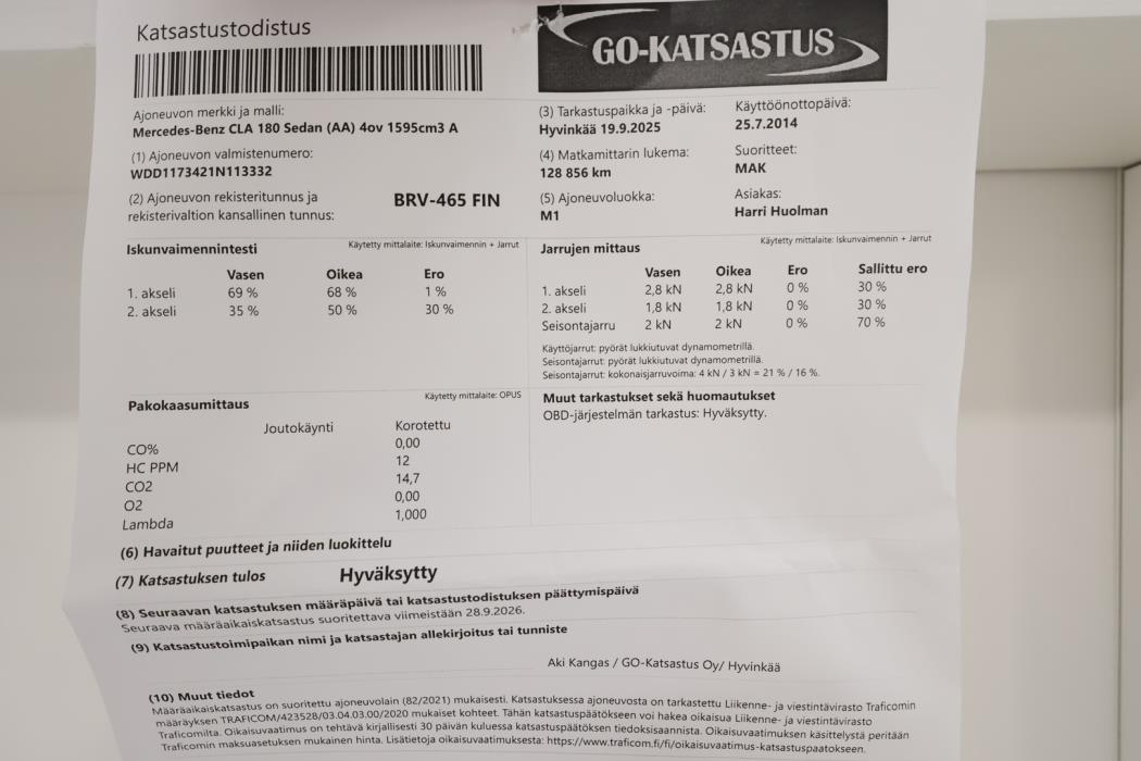 MERCEDES-BENZ CLA 2014