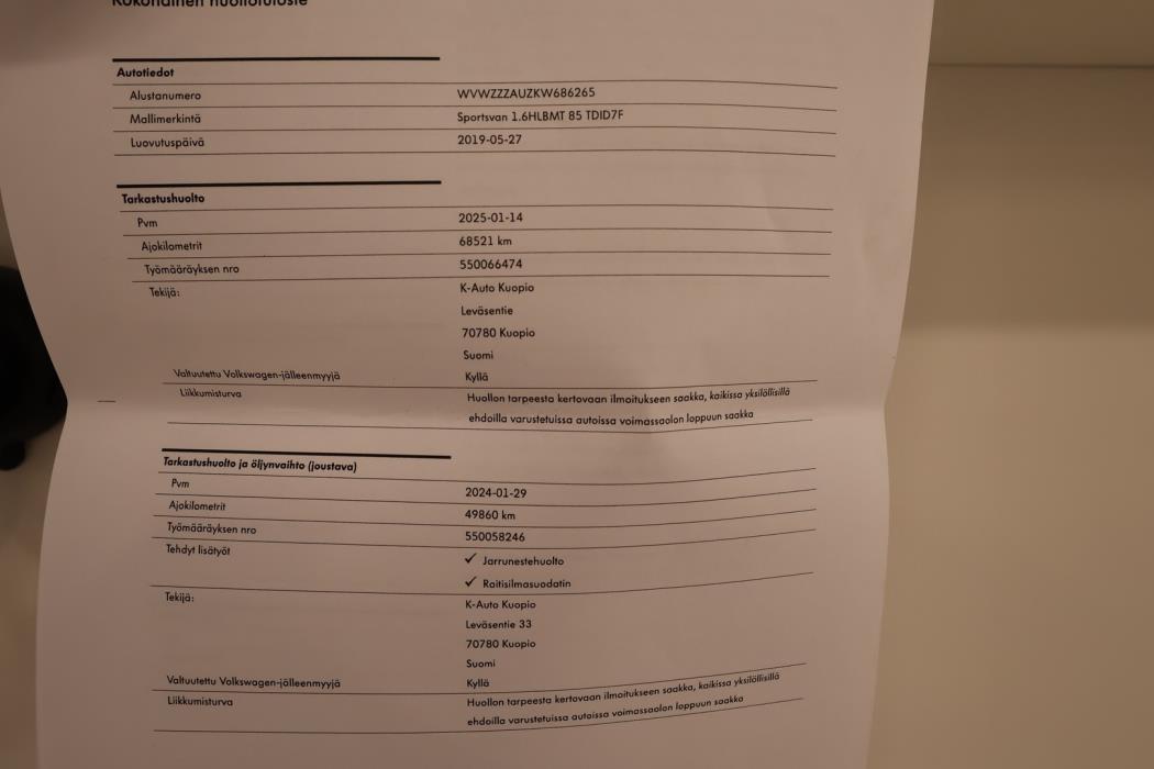 VOLKSWAGEN Golf Sportsvan 2019