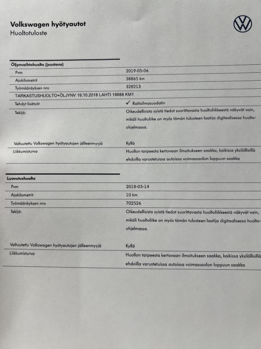 VOLKSWAGEN Transporter 2018