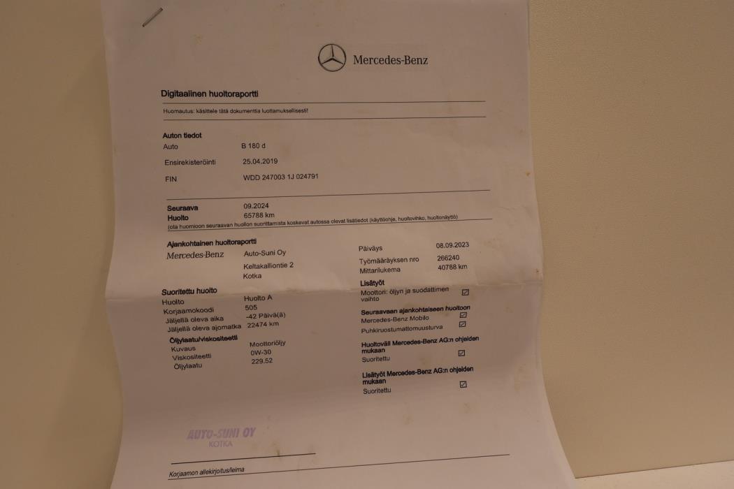 MERCEDES-BENZ B 2019