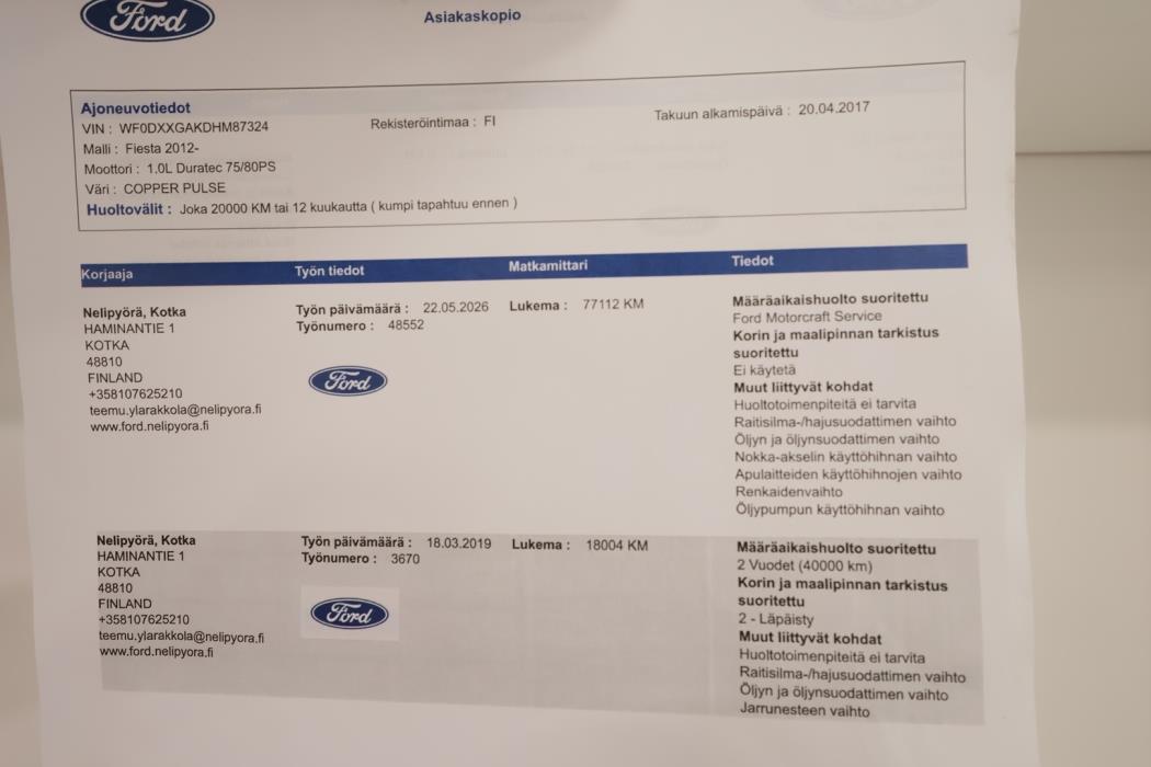 FORD Fiesta 2017