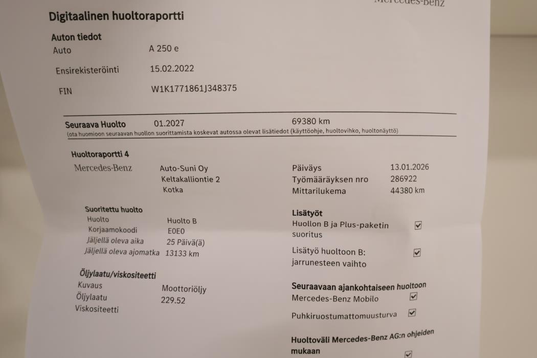 MERCEDES-BENZ A 2022