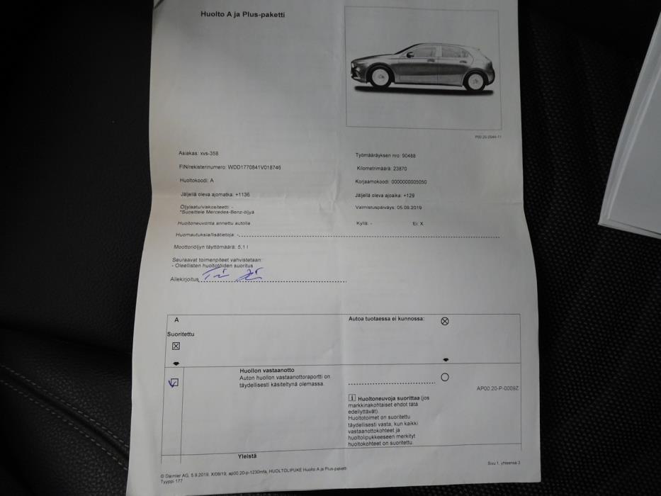 MERCEDES-BENZ A 2019