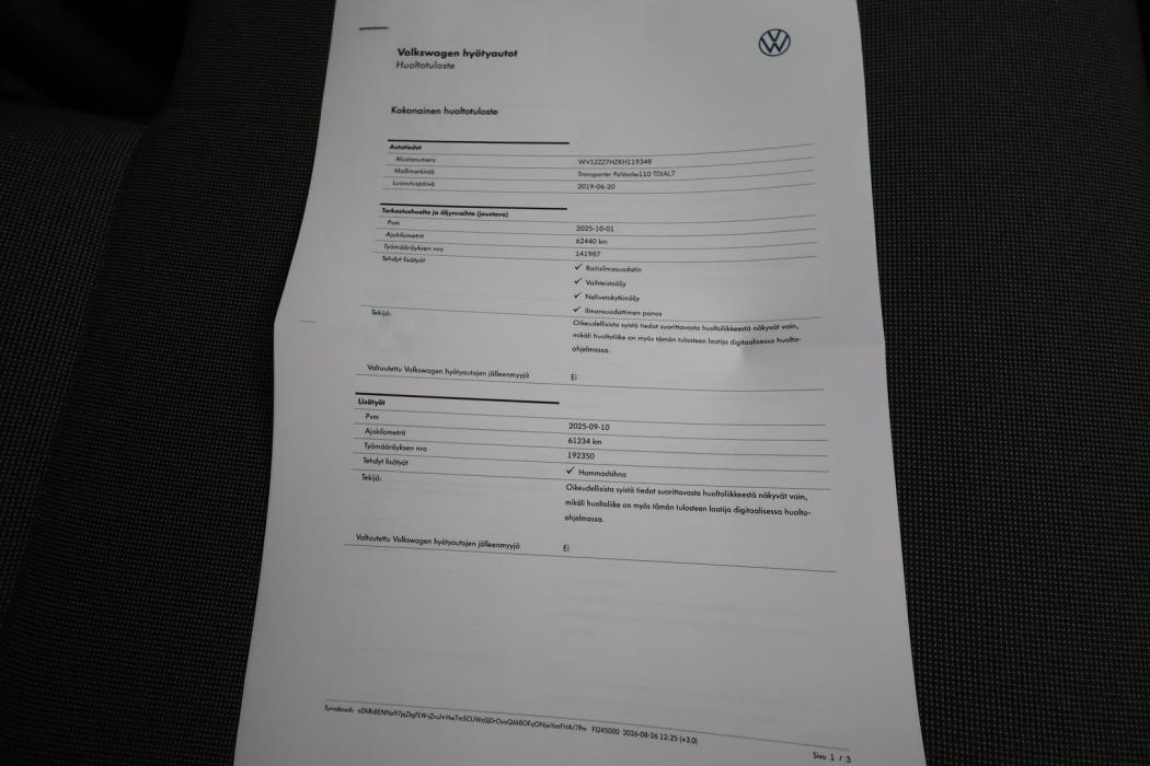 VOLKSWAGEN Transporter 2019