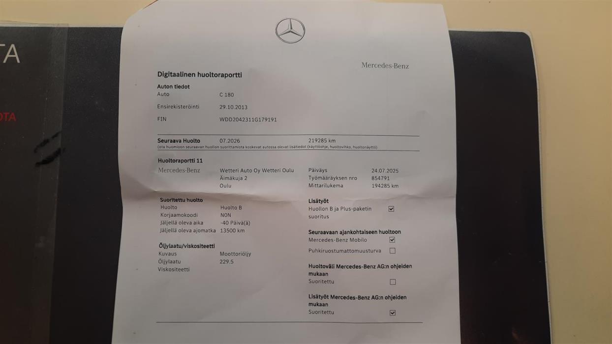 MERCEDES-BENZ C 2013