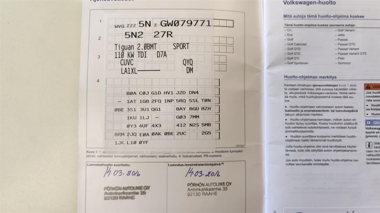 VOLKSWAGEN TIGUAN 2016