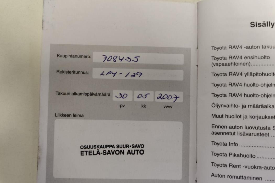 TOYOTA RAV4 2007