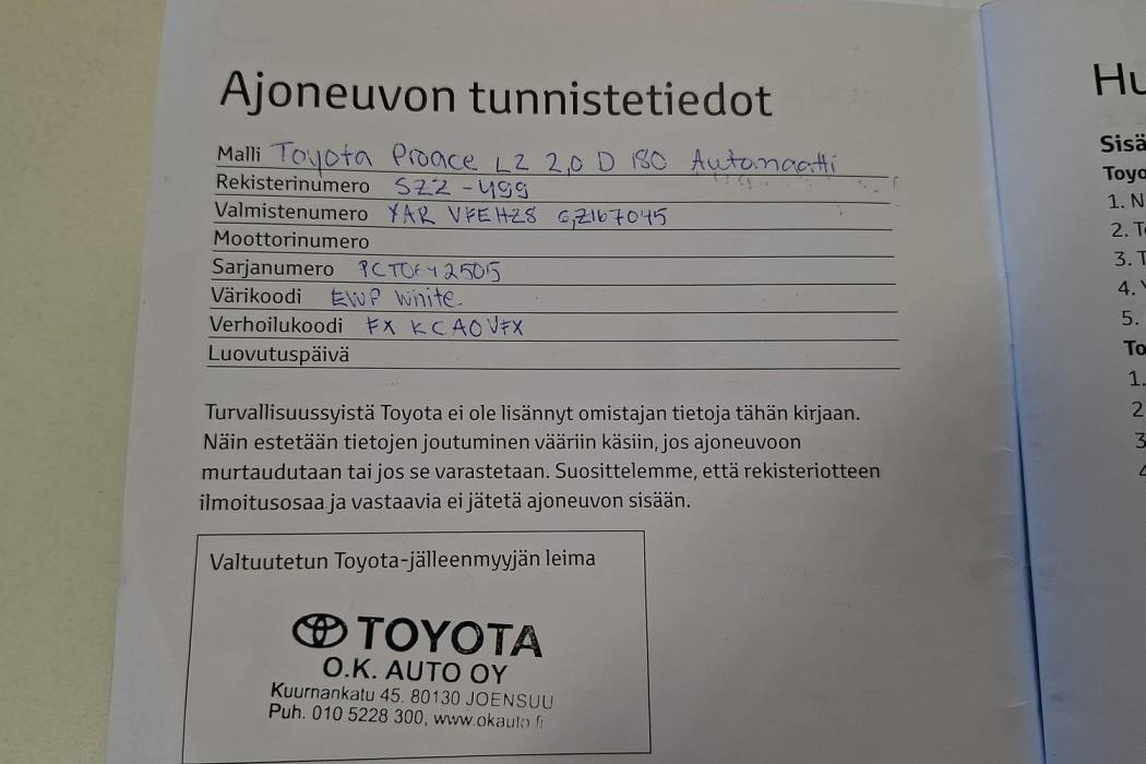 TOYOTA PROACE 2020