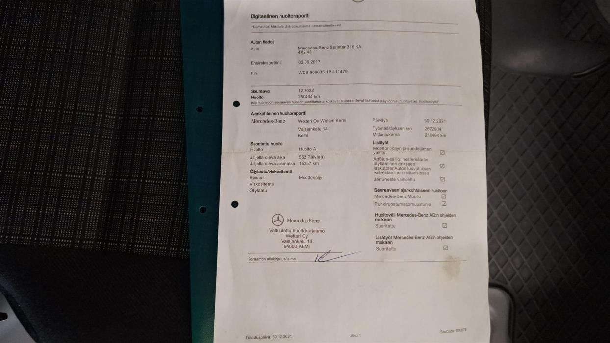 MERCEDES-BENZ SPRINTER 2017