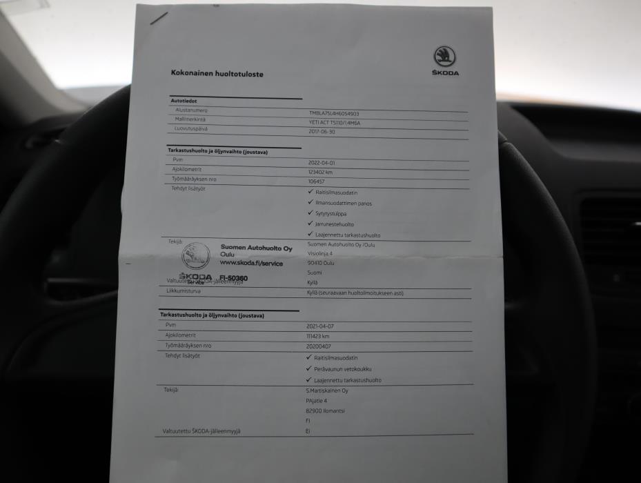 SKODA Yeti 2017