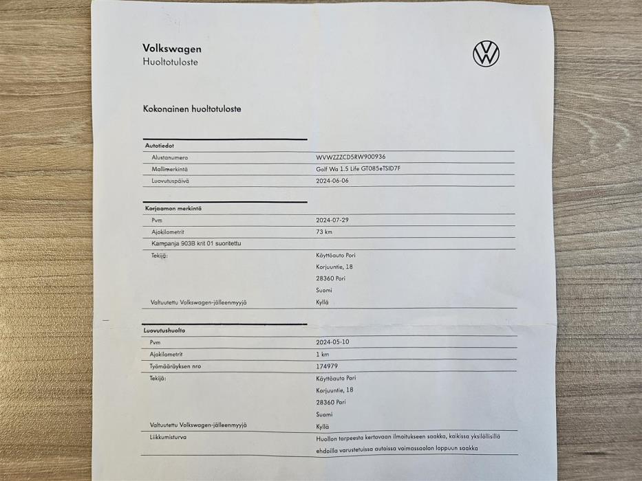 Volkswagen Golf 2024