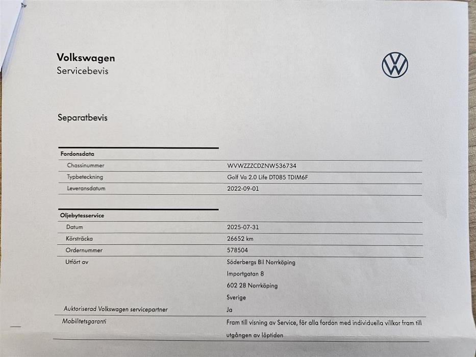 Volkswagen Golf 2022