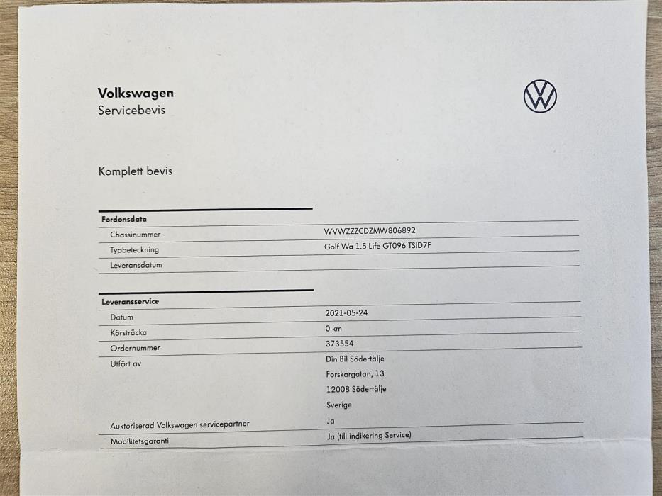 Volkswagen Golf 2021