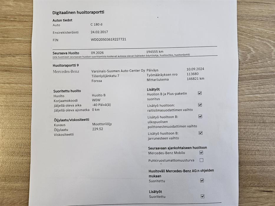 Mercedes-Benz C 2017