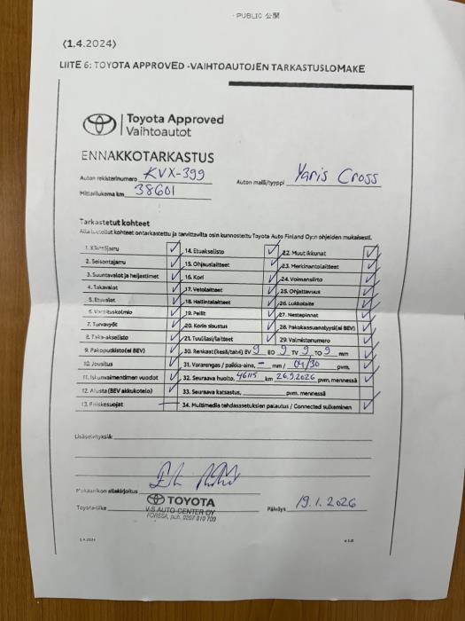 TOYOTA Yaris Cross 2024