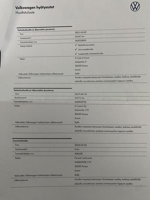 VOLKSWAGEN Caravelle 2018