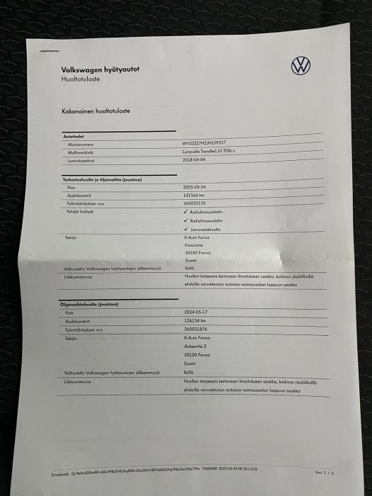 VOLKSWAGEN Caravelle 2018