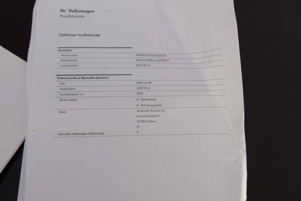 VOLKSWAGEN Golf 2018