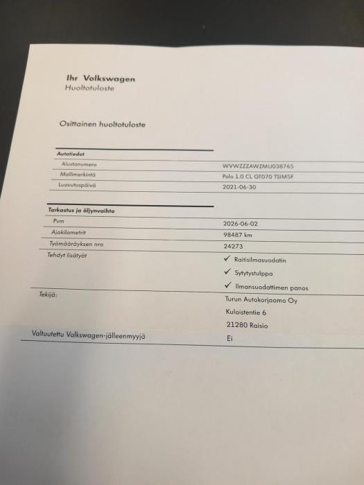 VOLKSWAGEN Polo 2021