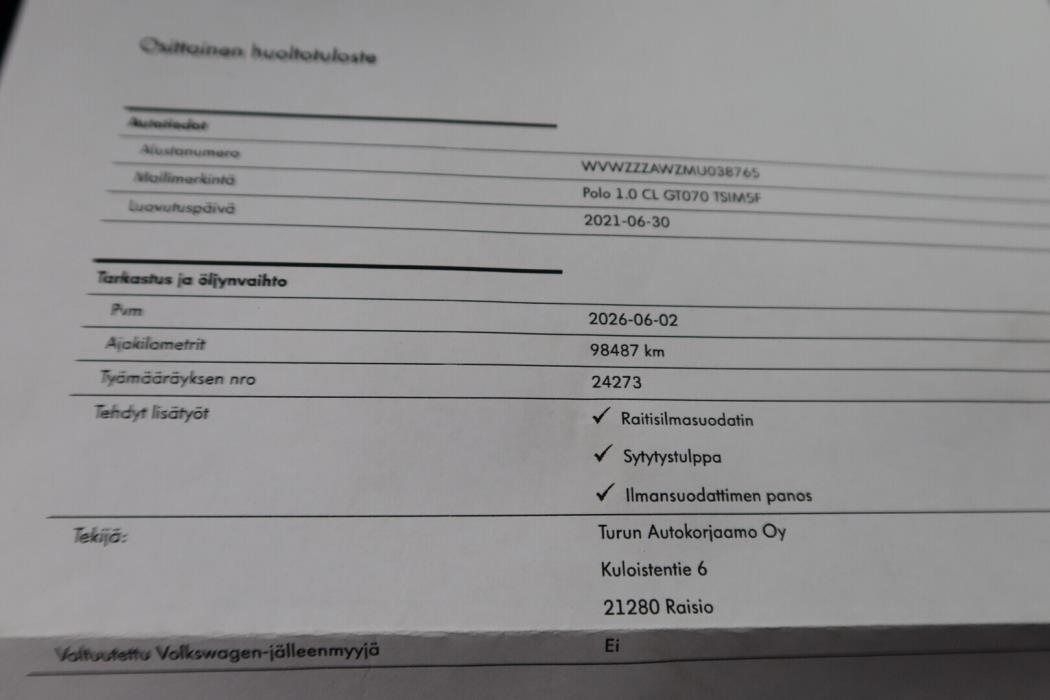 VOLKSWAGEN Polo 2021