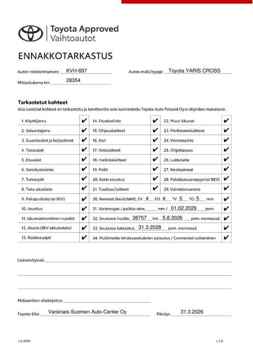 TOYOTA Yaris Cross 2023