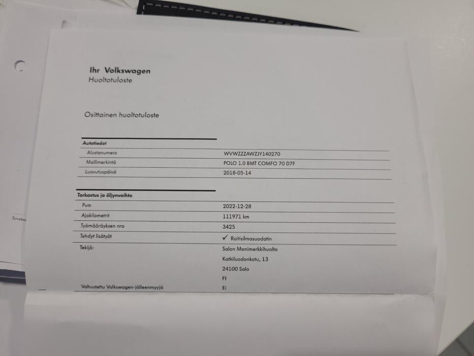 VOLKSWAGEN Polo 2018