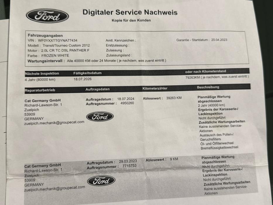 FORD Transit Custom 2023