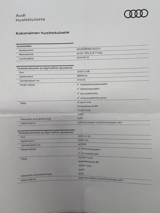 AUDI A3 2014