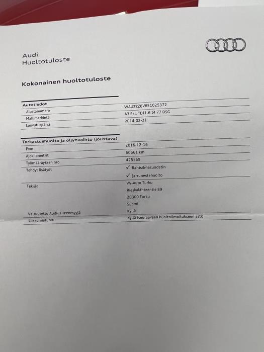 AUDI A3 2014