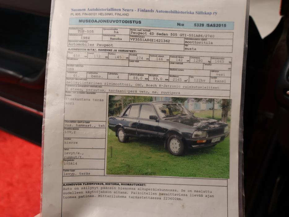 PEUGEOT 505 1984