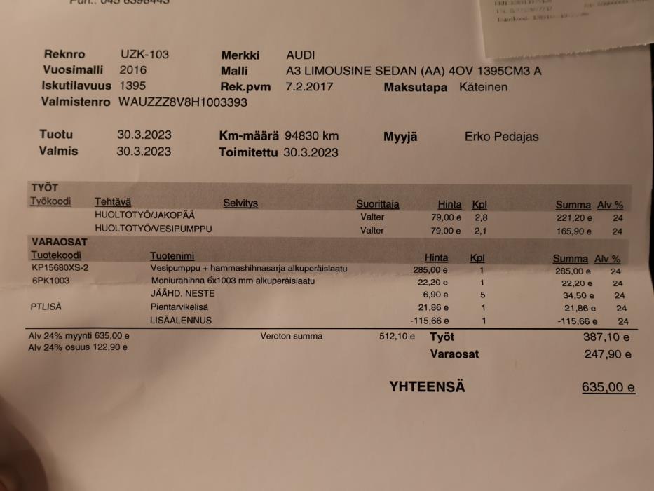 AUDI A3 2016