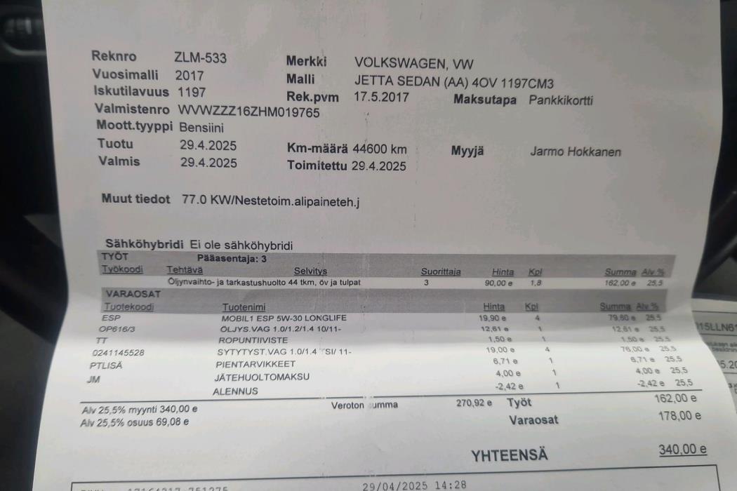 Volkswagen Jetta 2017