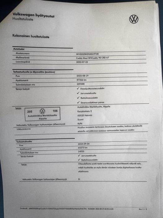 VOLKSWAGEN Caddy Maxi 2022