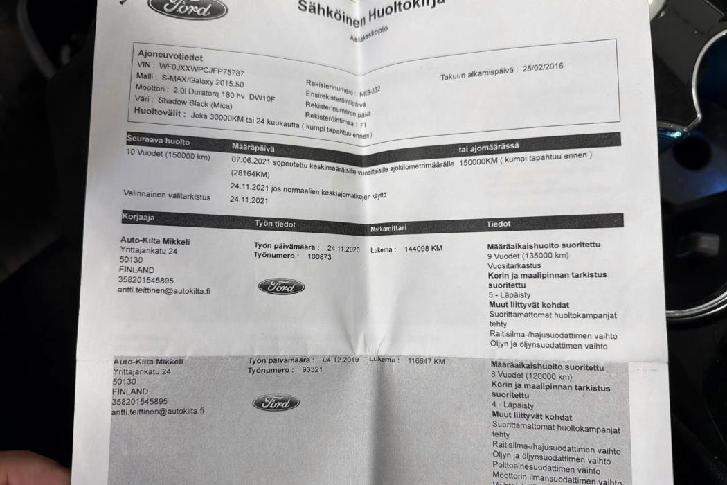 FORD S-Max 2016