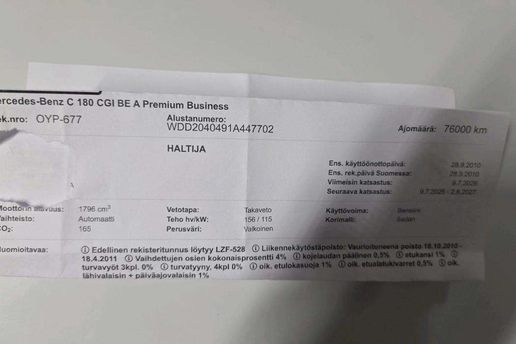 MERCEDES-BENZ C 2010