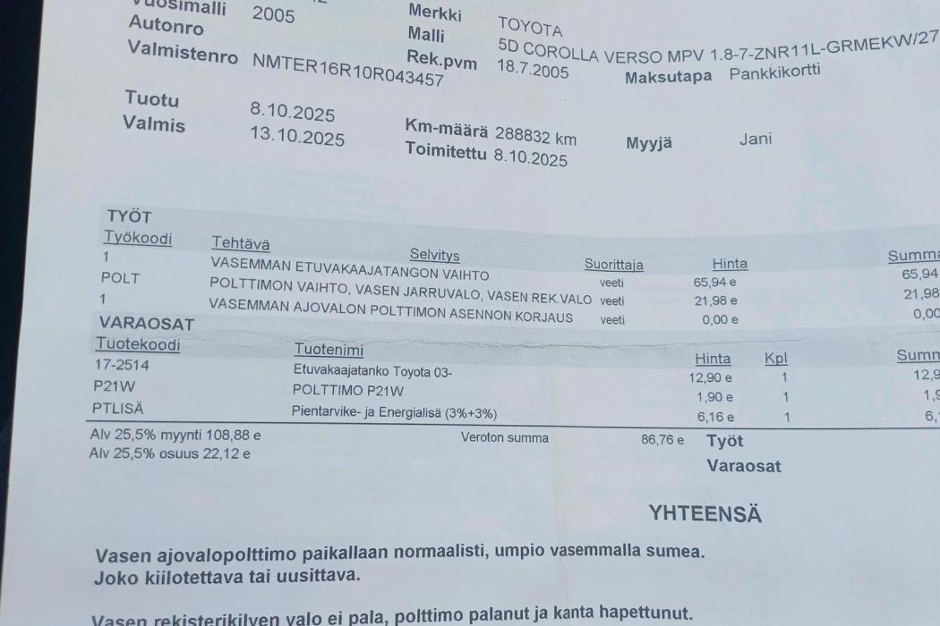TOYOTA Corolla Verso 2005