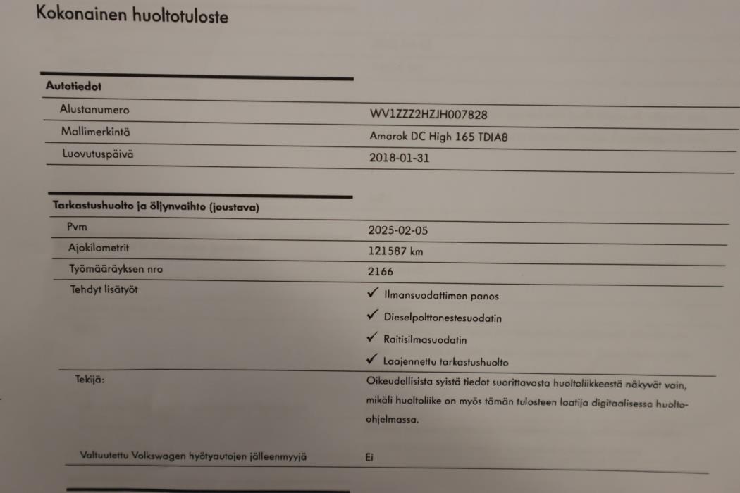 VOLKSWAGEN Amarok 2018