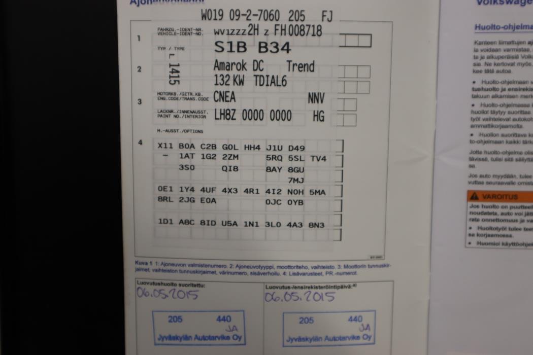 VOLKSWAGEN Amarok 2015