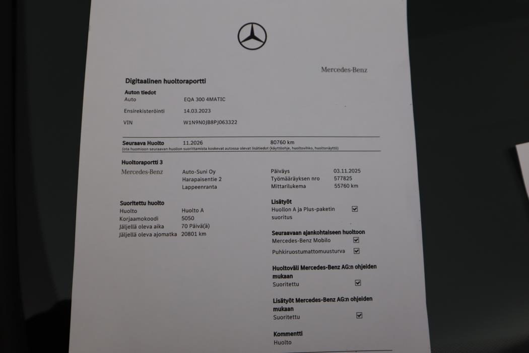 MERCEDES-BENZ EQA 2023