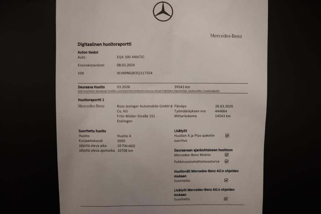 MERCEDES-BENZ EQA 2024